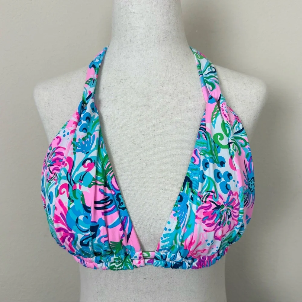Lilly Pulitzer Pink and Blue Floral Bikini - Picture 7 of 16